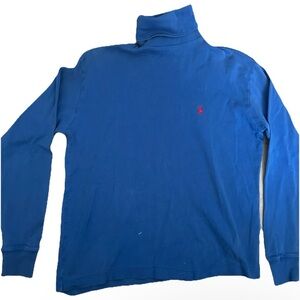 Ralph Lauren Blue Turtleneck Shirt Size Medium